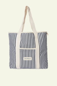 Mens Summer Essentials: Beach Bag - Laurens Navy Stripe
