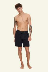 Mens Summer Essentials: Minimal Boardshort – Black / Tarmac