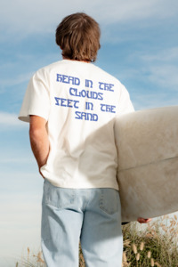 Mens Warped Warmth Tee - Bone