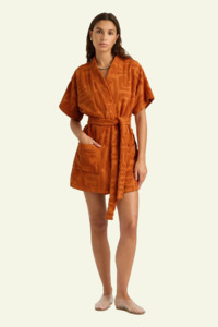 Towelling Mini Robe - Kin Clay