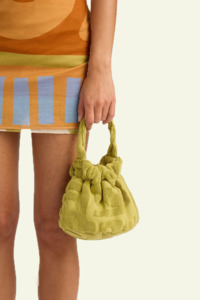 Womens Accessories: Towelling Bucket Bag - Kin Aloe