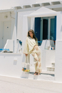 Womens Pants: Lita Lobster Leize Pant - Soft Yellow