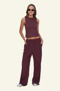 Hemp Relax Pant - Bitter Chocolate