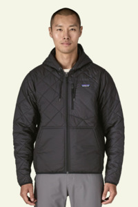 Patagonia: M's Diamond Quilted Bomber Hoody - Black
