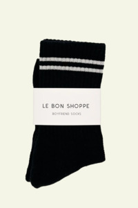 Socks: Boyfriend Sock - Noir