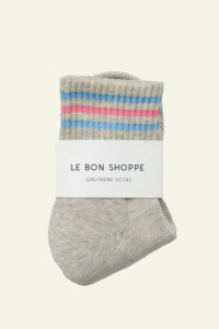 Socks: Girlfriend Sock - Bright Grey
