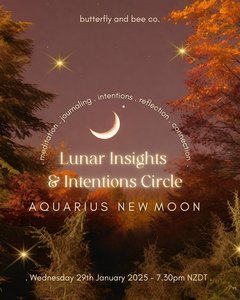 Lunar Insights & Intentions Circle - Aquarius New Moon - Journals. Self-disc&hellip;