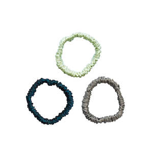 Scrunchies: Mia Silk Scrunchies - Got to Run (Pack of 3)
