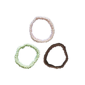 Scrunchies: Mia Silk Scrunchies - Secret Forest (Pack of 3)
