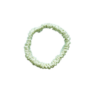 Scrunchies: Mia Silk Scrunchie in Pistachio