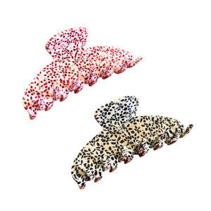 The Rhubarb & Vanilla Elle Claw Clip Set