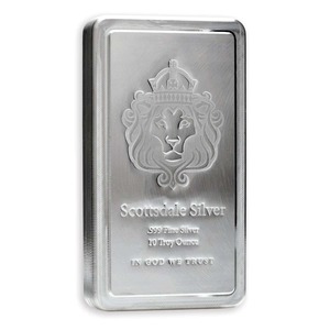 Products: 10 oz 99.9% Silver Scottsdale Mint Stacker Bar BuyBullion.nz