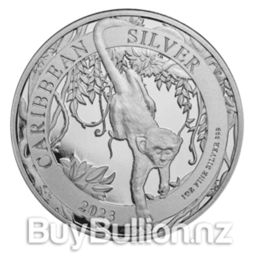 1 oz 99.99% Silver Barbados Caribbean Green Monkey Coin 2023 BuyBullion.nz