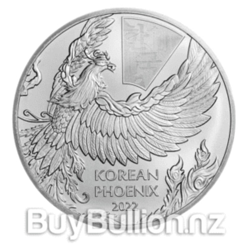 1 oz 99.99% Silver South Korea Phoenix 2022 BuyBullion.nz