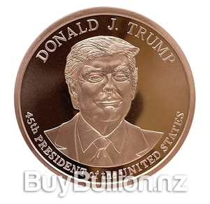 Products: 5 oz Copper Round - President Donald J. Trump BuyBullion.nz