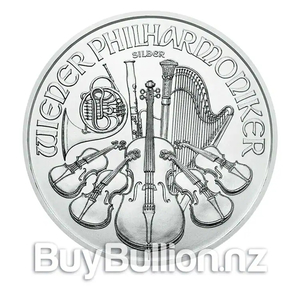 Products: 1 oz 99.9% Silver Philharmonic BuyBullion.nz