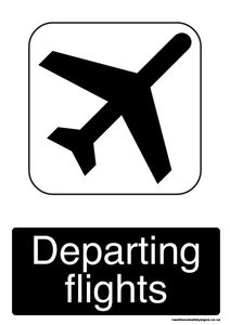 ACM signs: Home / ACM signs / General signs / Departing flights