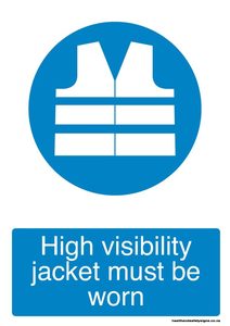 ACM signs: Home / ACM signs / Mandatory signs / High visibility jacket must be worn