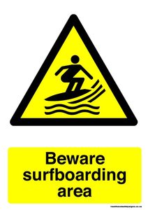 Home / ACM signs / Beware signs / Beware surfboarding area warning sign