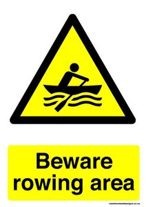 Home / ACM signs / Beware signs / Beware rowing area warning sign