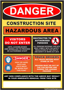 Home / ACM signs / Danger & Warning signs / Construction Site Hazardou&hellip;