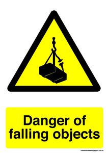 Home / ACM signs / Danger & Warning signs / Danger of falling objects warning sign