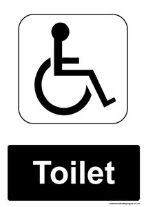 Home / ACM signs / Hygiene & Disability signs / Wheelchair accessible toilet