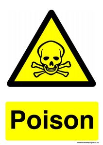 Home / ACM signs / Hazchem signs / Poison warning sign