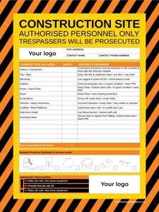 ACM signs: Home / ACM signs / Hazard boards / Hazard board – customisable