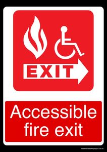 Home / ACM signs / Fire signs / Accessible fire exit