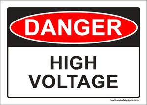Home / ACM signs / Danger & Warning signs / High Voltage Danger Sign
