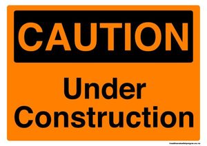 Home / ACM signs / Caution signs / Under construction caution sign