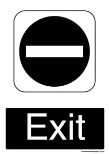 Home / ACM signs / Exit signs / Exit