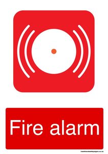 Home / ACM signs / Fire signs / Fire alarm red
