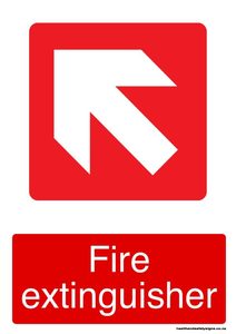 Home / ACM signs / Fire signs / Fire extinguisher top left