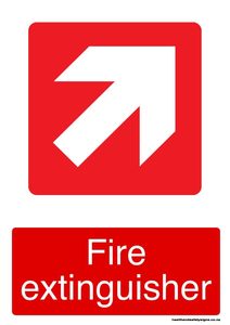 Home / ACM signs / Fire signs / Fire extinguisher top right