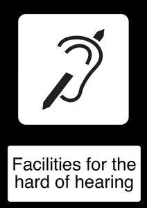 Home / ACM signs / First aid signs / Facilities for the hard of hearing
