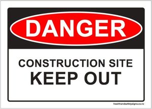 Home / ACM signs / Danger & Warning signs / Construction Site, Keep Ou&hellip;
