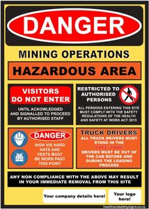 Home / ACM signs / Danger & Warning signs / Mining Operations Hazardou&hellip;
