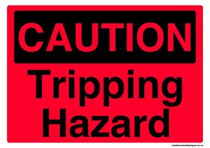 Home / ACM signs / Caution signs / Tripping hazard caution sign