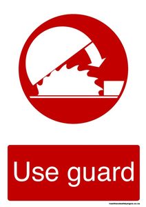 Home / ACM signs / Mandatory signs / Use guard Red