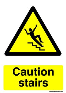 Home / ACM signs / Caution signs / Caution stairs warning sign
