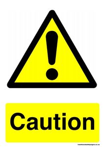 Home / ACM signs / Caution signs / Caution warning sign
