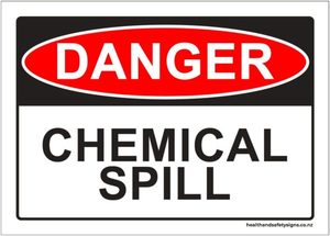 Home / ACM signs / Danger & Warning signs / Chemical Spill Danger Sign