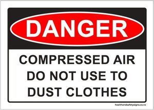 Home / ACM signs / Danger & Warning signs / Compressed Air, Do Not Use&hellip;