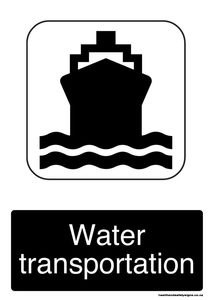 Home / ACM signs / General signs / Water transportation black