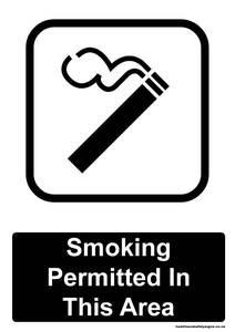 Home / ACM signs / Mandatory signs / Smoking permitted in this area