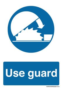 Home / ACM signs / Mandatory signs / Use guard blue mandatory sign
