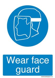 Home / ACM signs / PPE gear signs / Wear face guard