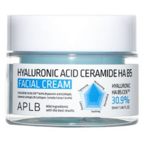 Products: APLB Hyaluronic Acid Ceramide HA B5 Facial Moisturising Cream
